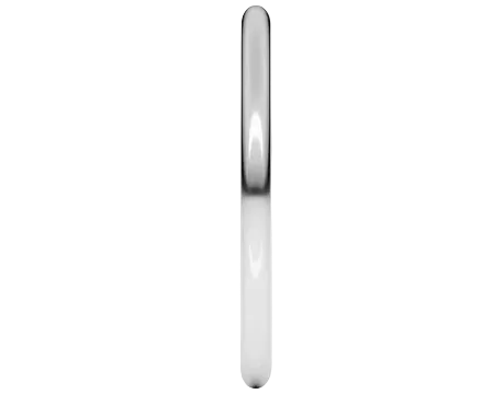 1.5mm Half Round Band - Platinum