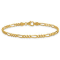 Figaro Bracelet 8" - Yellow Gold