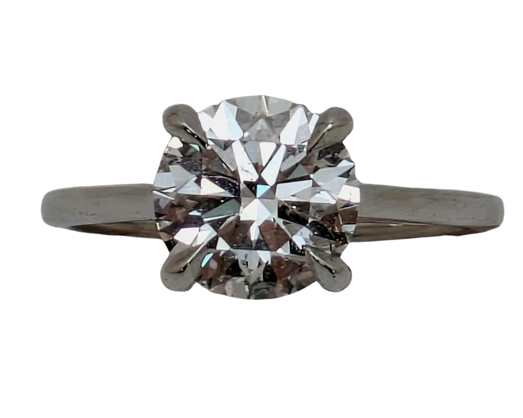 2.05ct Lab Grown Round Solitaire Ring - Platinum