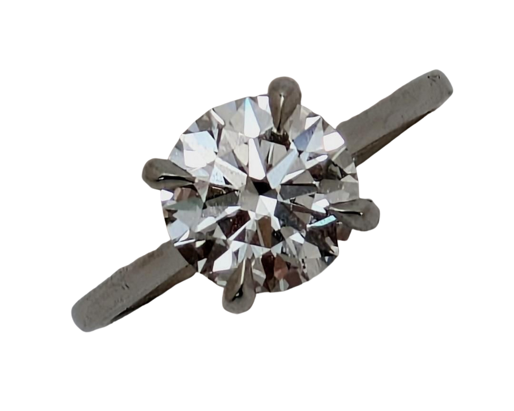 2.05ct Lab Grown Round Solitaire Ring - Platinum