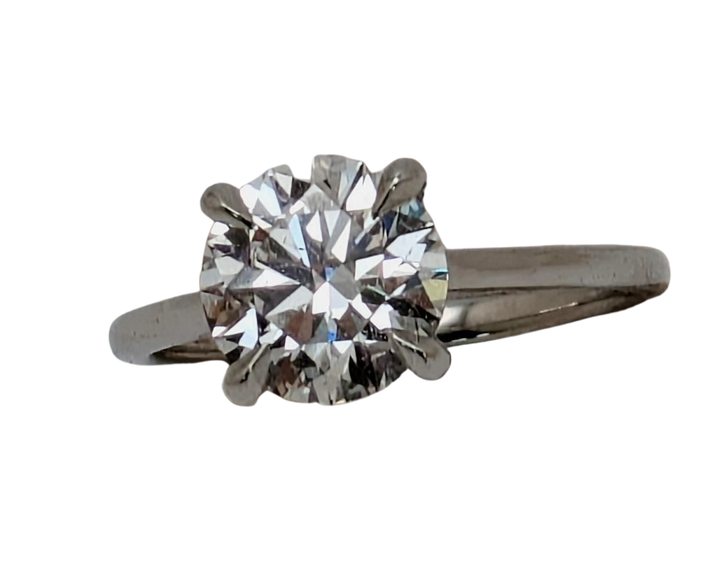2.05ct Lab Grown Round Solitaire Ring - Platinum