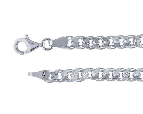 4.0mm Curb Link Chain - Sterling Silver
