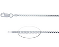 1.7mm Diamond Cut Box Chain - Sterling Silver