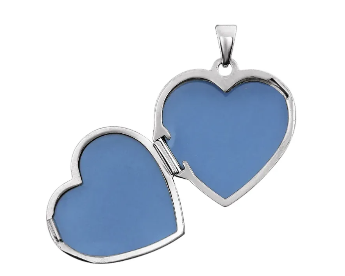 Heart Shape Locket - Sterling Silver
