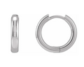 15 x 2.6mm Huggie Earrings - Sterling Silver