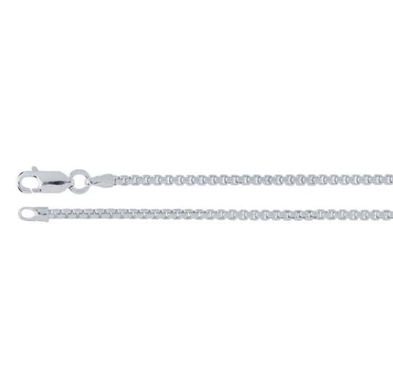 1.8mm Rounded Box Chain - Sterling Silver