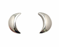 Moonlight Stud Earrings - Silver