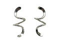 Tornado Spiral Earrings - Silver