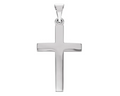 Plain Cross Pendant - Sterling Silver
