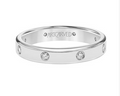 4mm Flush Set Diamond Band - White Gold