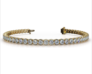 Lab Grown Diamond Tennis Bracelet - White Gold