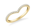V-Shape Diamond Band - Yellow Gold