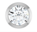 0.38ct Bezel Set Slide Pendant - White Gold
