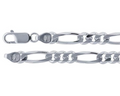 5.4mm Figaro Link Chain - Sterling Silver