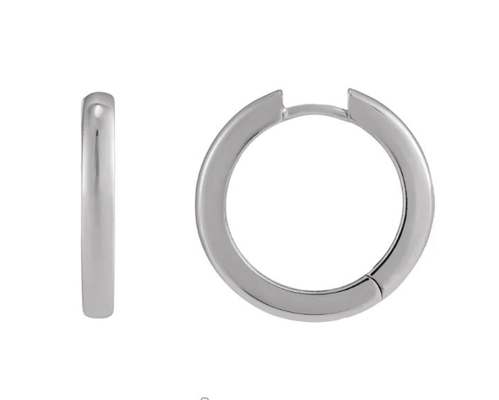 20 x 2.9mm Huggie Earrings - Sterling Silver