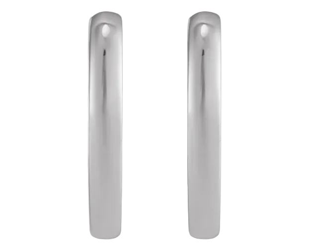 20 x 2.9mm Huggie Earrings - Sterling Silver