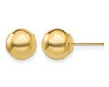 8.0mm Ball Stud Earrings - Yellow Gold