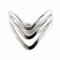 Chevron Ring - Silver