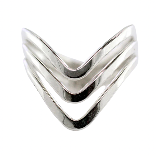 Chevron Ring - Silver