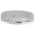Tiffany & Co Metro 5 Row Micro-Pave Diamond Band - White Gold