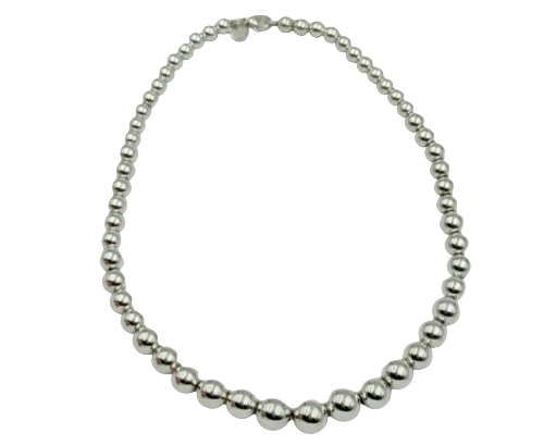 Tiffany Graduated Ball Necklace - Sterling Silver
