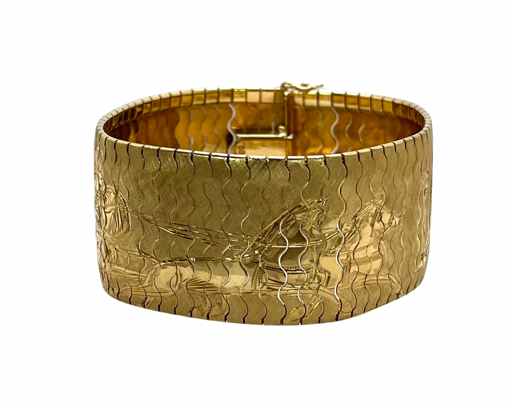 Greek Motif Bracelet - Yellow Gold
