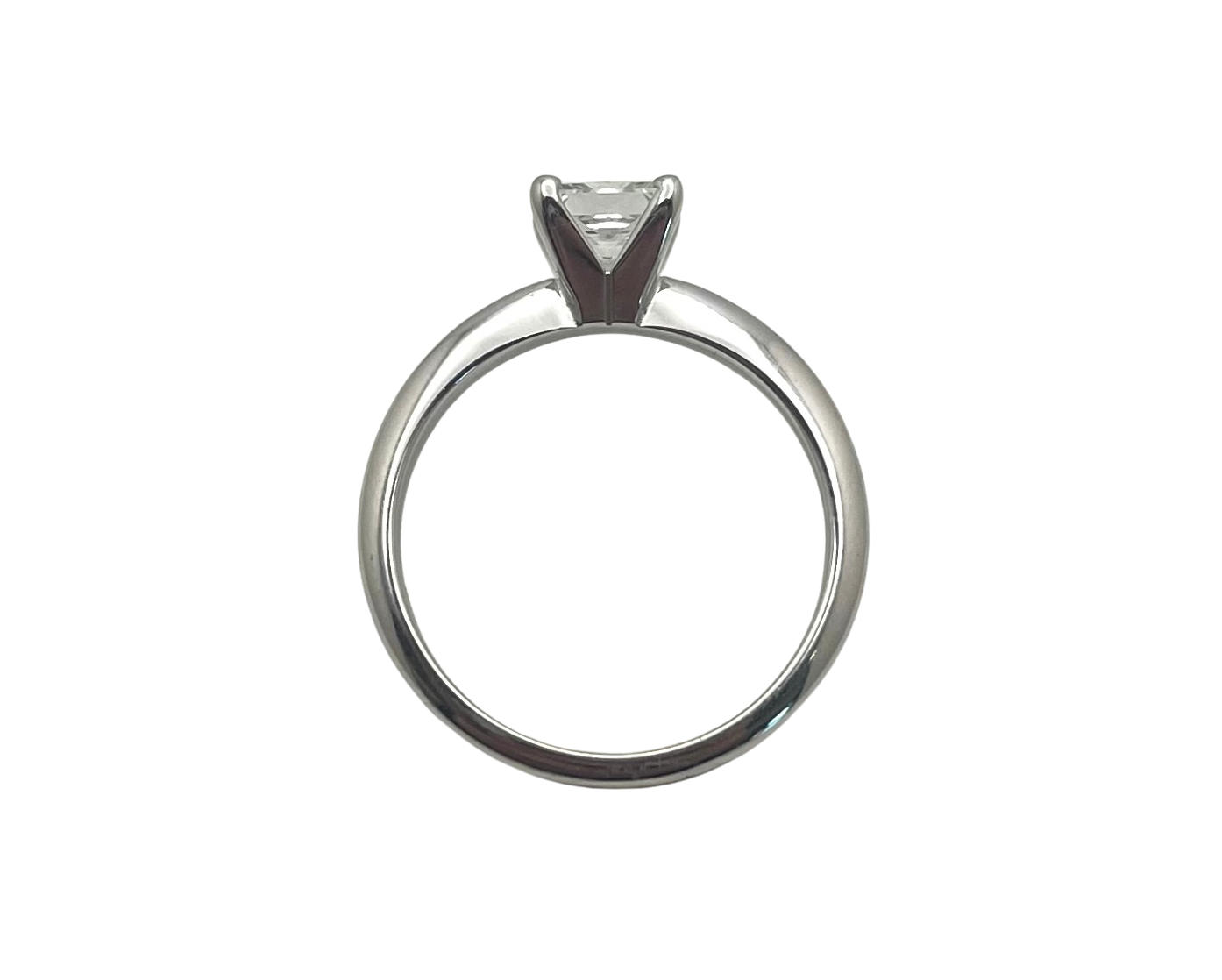 1.01ct Princess Cut Solitaire Ring - White Gold