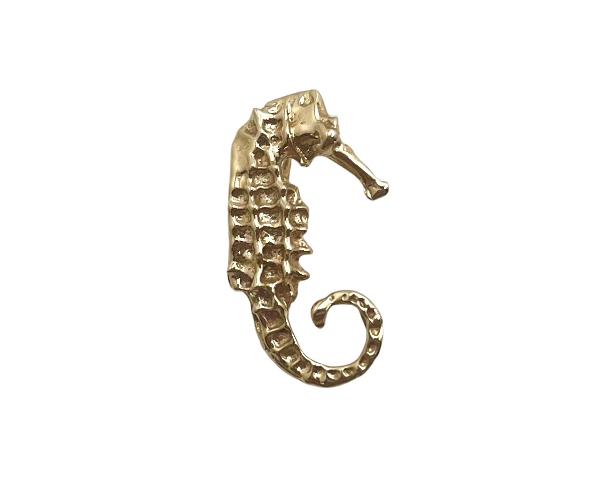 Seahorse Pendant - Yellow Gold