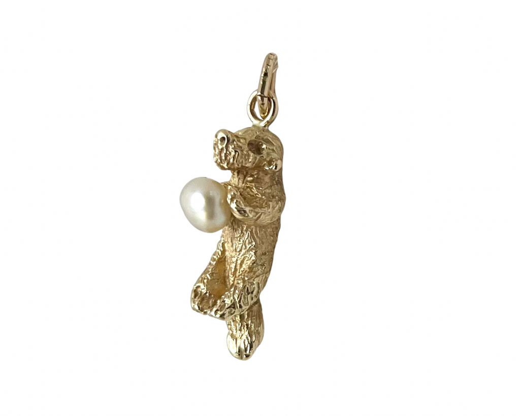 Sea Otter Pendant/Charm - Yellow Gold