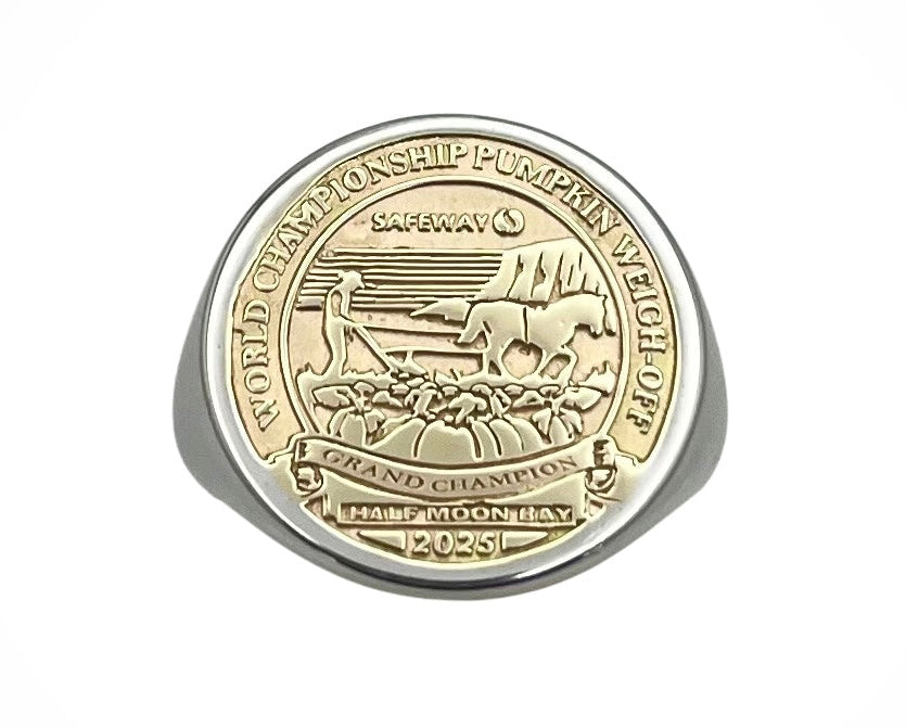 2025 Pumpkin Weigh Off Championship Ring - Two Tone