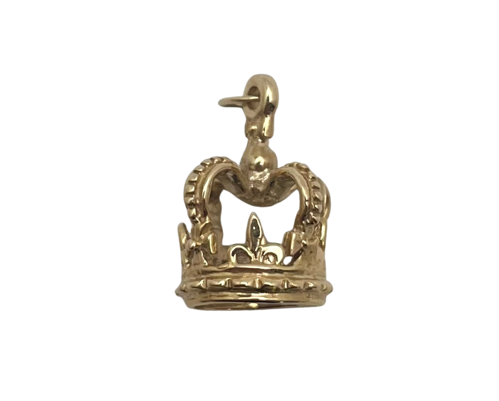 Crown Pendant/Charm - Yellow Gold