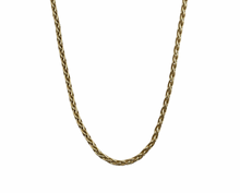 Load image into Gallery viewer, Wheat Link Chain - Yellow Gold
