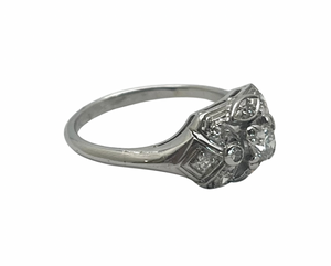 Art Deco Era Diamond Ring - Platinum