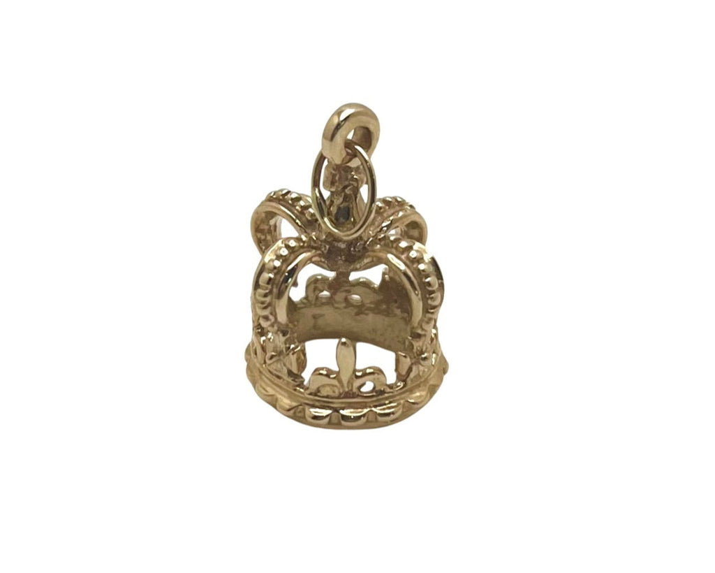Crown Pendant/Charm - Yellow Gold