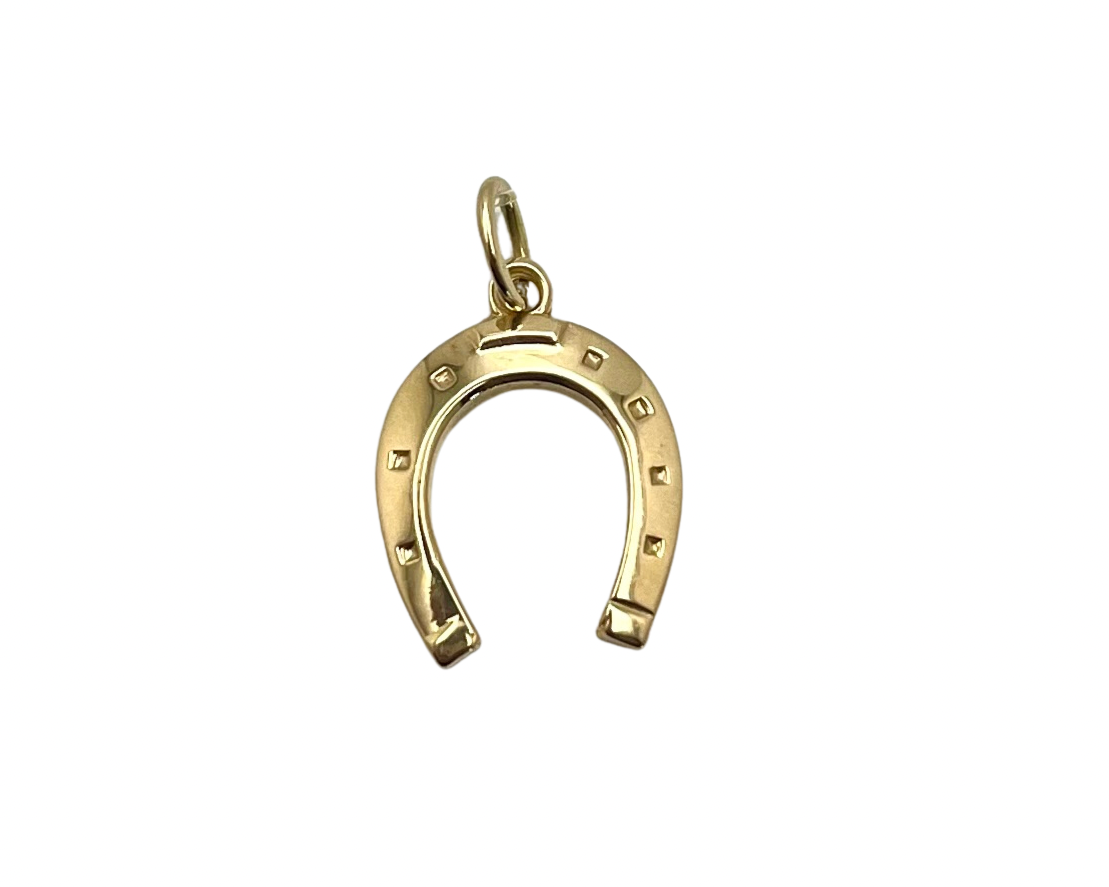 Horseshoe Pendant/Charm - Yellow Gold