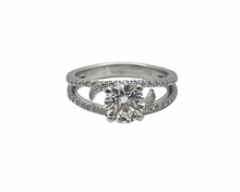 Load image into Gallery viewer, 1.22ct Diamond Ring with Accented Split Shank - White Gold
