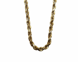 Solid Gold Rope Chain - Yellow Gold