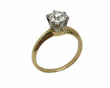 Load image into Gallery viewer, 1.02ct Old European Cut Diamond Ring - Two Tone
