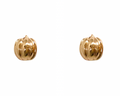 Pumpkin Stud Earrings - Rose Gold