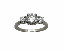 Load image into Gallery viewer, 1.60ctw Three Diamond Ring - Platinum
