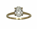 1.20ct Oval Cut Solitaire Ring - Yellow Gold
