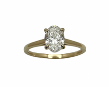Load image into Gallery viewer, 1.20ct Oval Cut Solitaire Ring - Yellow Gold
