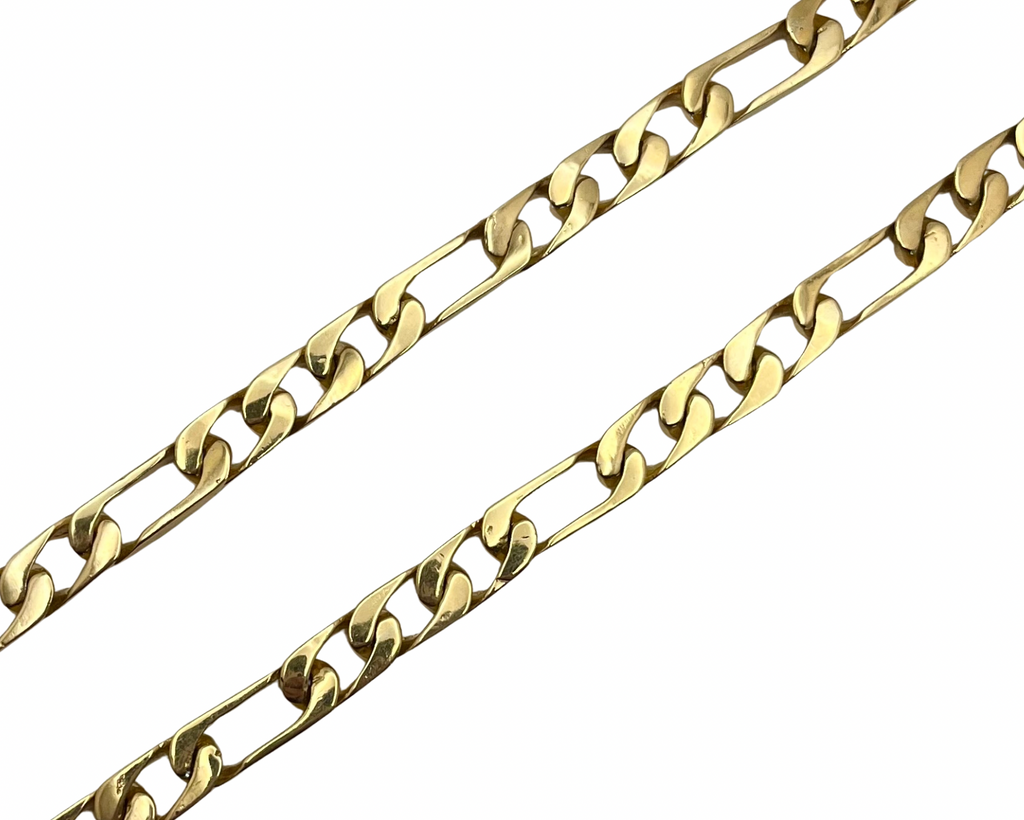 Heavy Figaro Chain - Yellow Gold