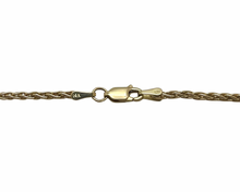 Load image into Gallery viewer, Wheat Link Chain - Yellow Gold

