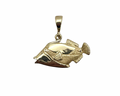 Hawaiian Triggerfish (Humuhumu) Pendant/Charm - Yellow Gold