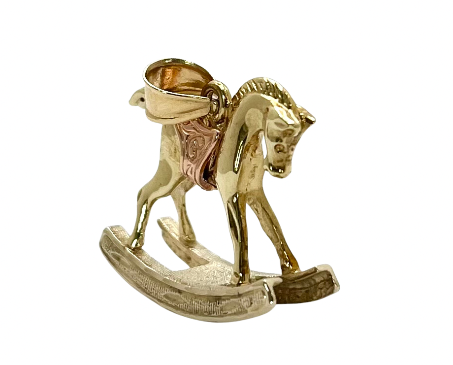 Rocking Horse Pendant - Two Tone