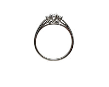 Load image into Gallery viewer, Diamond Ring with Three Diamonds - White Gold
