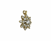 Load image into Gallery viewer, Floral Starburst Diamond Pendant - Yellow Gold
