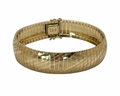 Omega Style Bracelet - Yellow Gold