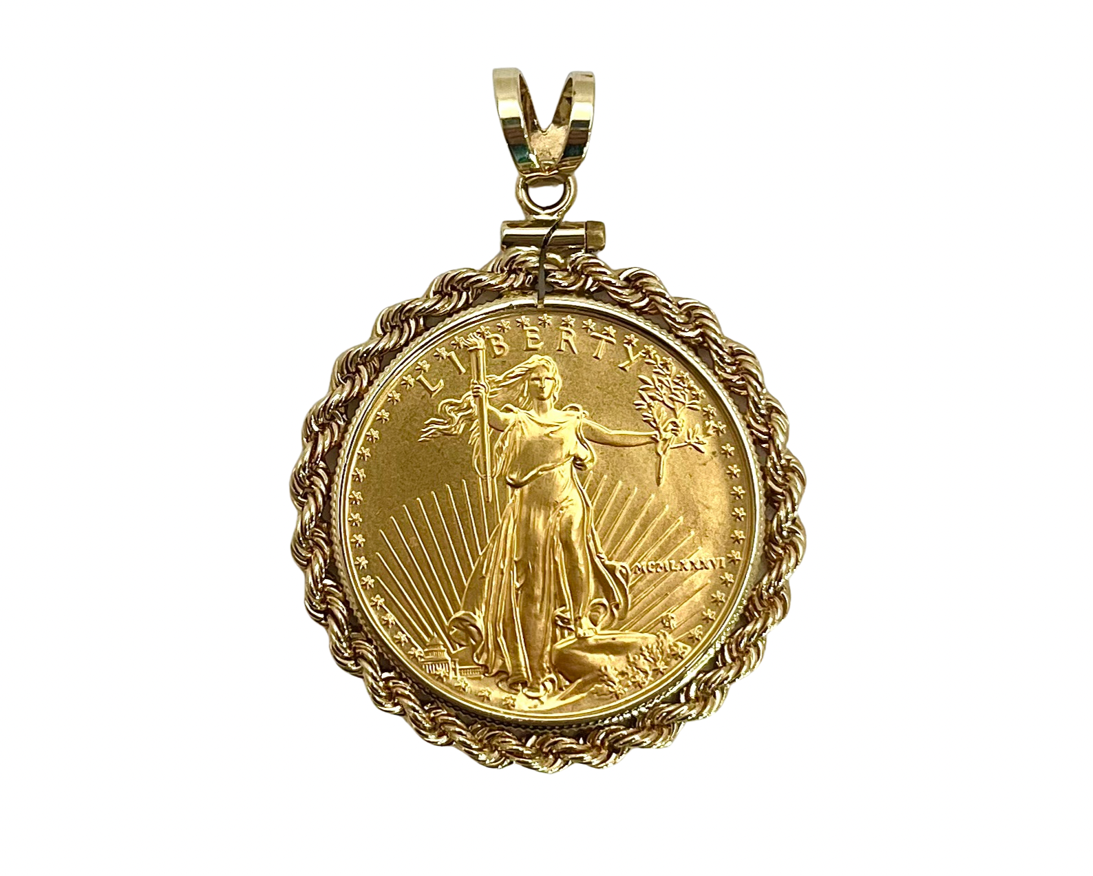 1986 Gold Coin Pendant - Yellow Gold